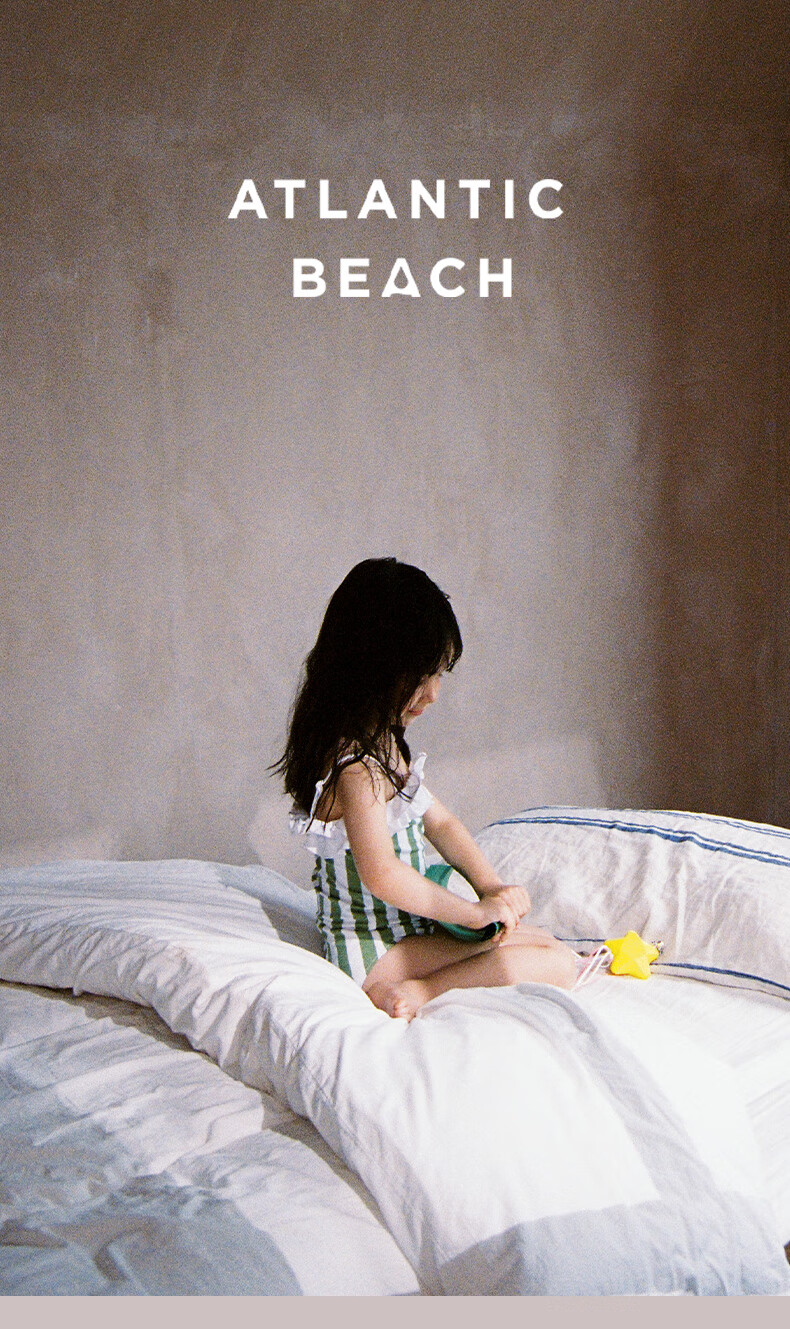 Atlanticbeach 2025 New Style Small Camisole Double Lace Swimsuit for Girls, Hot Spring Bathing Summer Vacation One-Piece Swimwear for Children And Teens 1