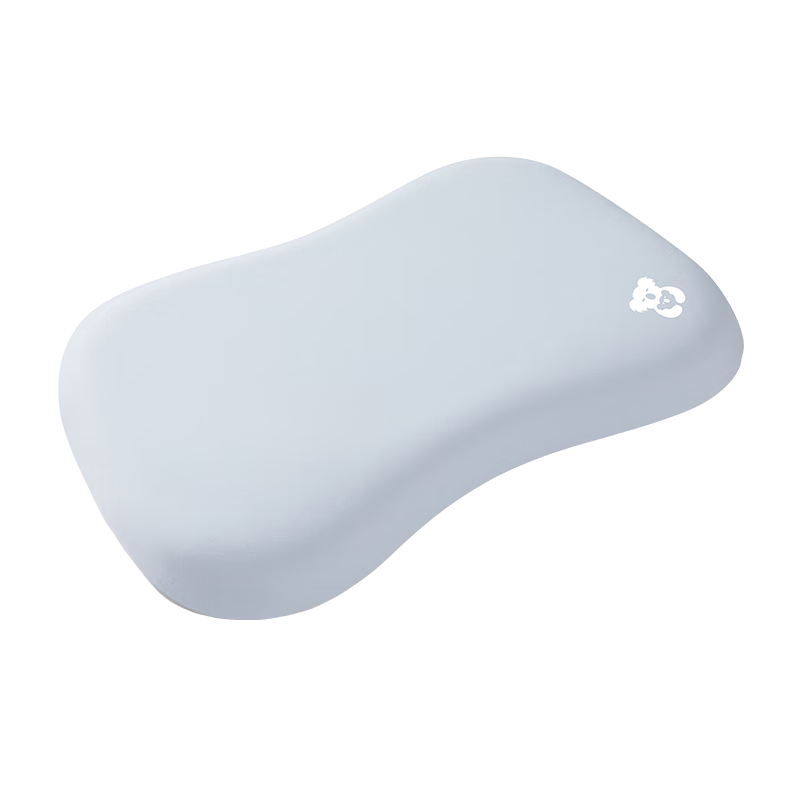 Hilibab Children's Pillow, Baby And Student Use, Washable And Breathable, for Ages 1-3 Silicone Neck Support Growth Pillow, Suitable for All Seasons