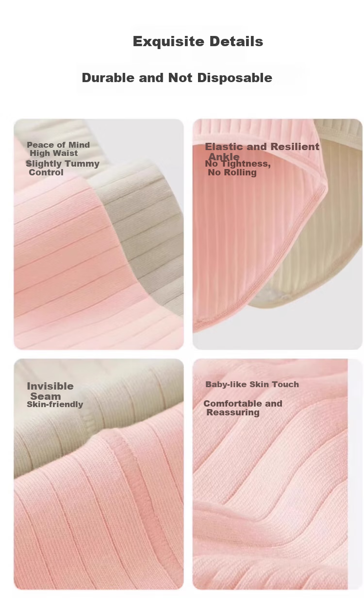 Chuyisheng Disposable Women's High-Waist Maternity Cotton Crotch Plus Size C-Section Sterilized Travel Underwear 16