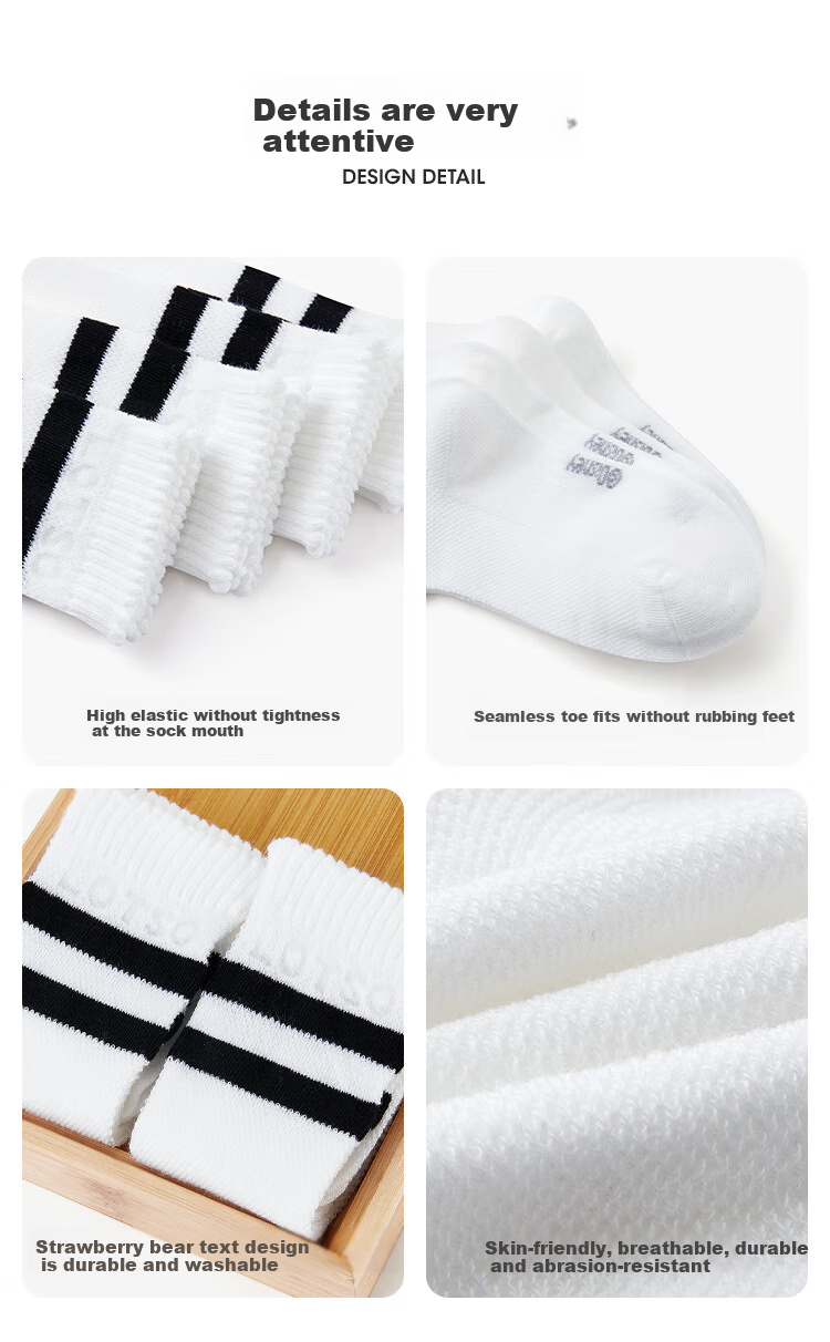 Disney Children's Socks, Spring And Autumn Thin Mesh Socks, Girls' White Mid-Calf Socks, Calf-Length Socks, DSP3541 White 4 Pairs L 11
