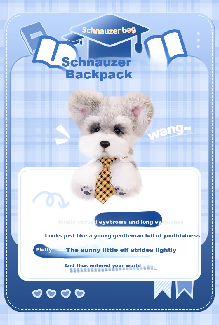 Chongker Faux Corgi Plush Toy Dog Stuffed Animal Gift Box Set for Children's Birthday Present Girls 2