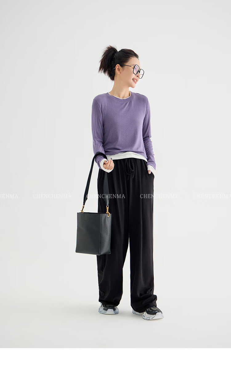 Chenchenma [Super Comfortable] Girls' Spring And Autumn Casual Straight-Leg Pants, Parent-Child Outfit, Children's Loose Floor-Length Trousers 27