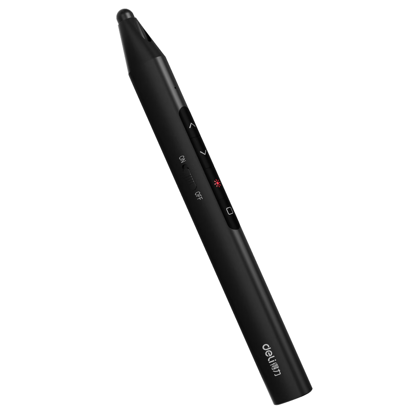Deli Red Light PPT Page-Turning Pen, Writing-Enabled Page-Turning Pen for Teachers, Touch Control Pen, Long-Range Control, Magnetic Attachment, Laser Page-Turning Pen for Teachers MA111