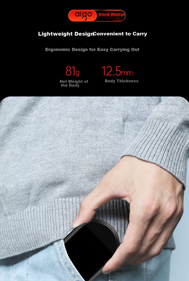 Aiguozhe Aigo Real-Time Translation Device, Multi-Language Offline Interpretation, Photo And Voice Translation, WiFi Connection, Smart Mini Portable Translator for Travel Abroad 13