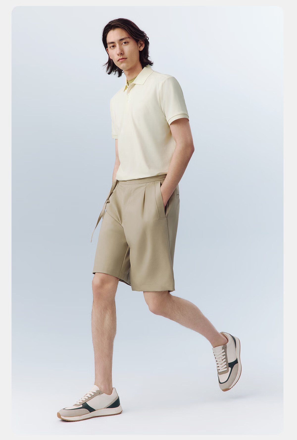Hodo Ice Cream Polo Shirt Men Summer Ice Silk Cotton Cool Quick-Dry Short Sleeve T-Shirt Dad Style 9