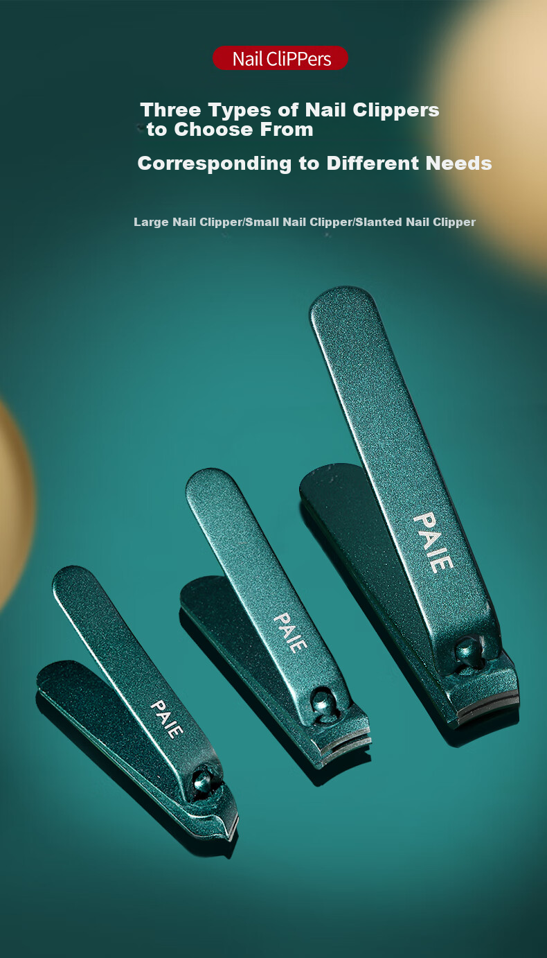 PAIE Nail Clipper Set, Home-Use High-Quality Nail Clippers, Portable Nail Clipper Kit for Men And Wome 4