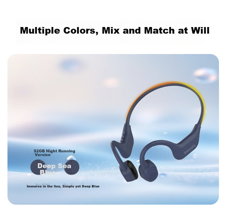 PHILIPS Bone Conduction Bluetooth Headphones, Professional Sports Running, Ear-Hook Style, True Wireless, Open-Ear Design, Not In-Ear, Clip-On, Long Battery Life, High-End Noise Reduction, Suitable for Apple And Huawei, TAA6609C Black 11