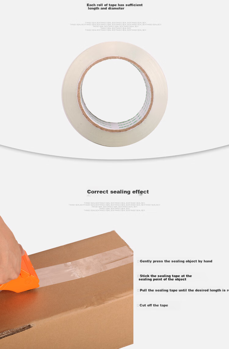 TANGO Transparent Tape, 60mm*100y (91.4 Meters/roll)*45um, 24 Rolls, Packaging Tape, Wide Adhesive Tape, High Transparency, Logistics, Express Delivery, Packaging, Factory Workshop, Moving, Enterprise 3