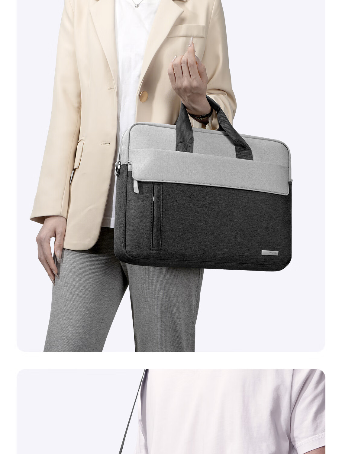 Taikesen 16-inch Laptop Bag Large Capacity Briefcase for Men and Women Compatible with Huawei Apple Lenovo Commuter Bag 18