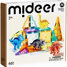 Магнитный конструктор MiDeer "Юрский период", 48 деталей, для детей от 3 лет