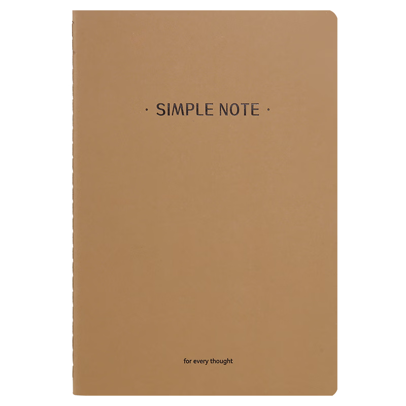 JD Jingzao B5 40-Sheet Black Cardstock Kraft Paper Thickened Sewn Notebook Exercise Journal Notepad for Elementary to University Students