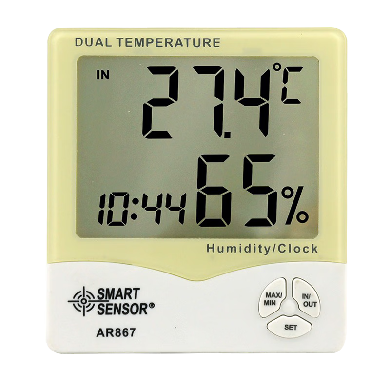 Xima AR867 Temperature And Humidity Meter, High-Precision Upright Electronic Thermometer And Hygrometer for Home Use