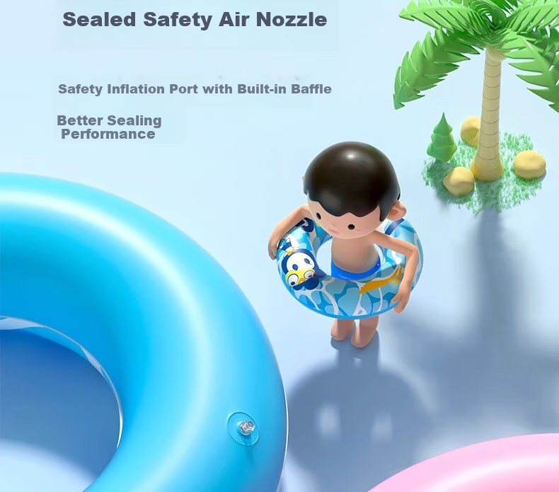 Li-Ning Swimming Ring, Thickened Anti-Rollover Design for Children Over 3 Years Old, Life-Saving Ring, Kids' Water Equipment, Floating Aid 17
