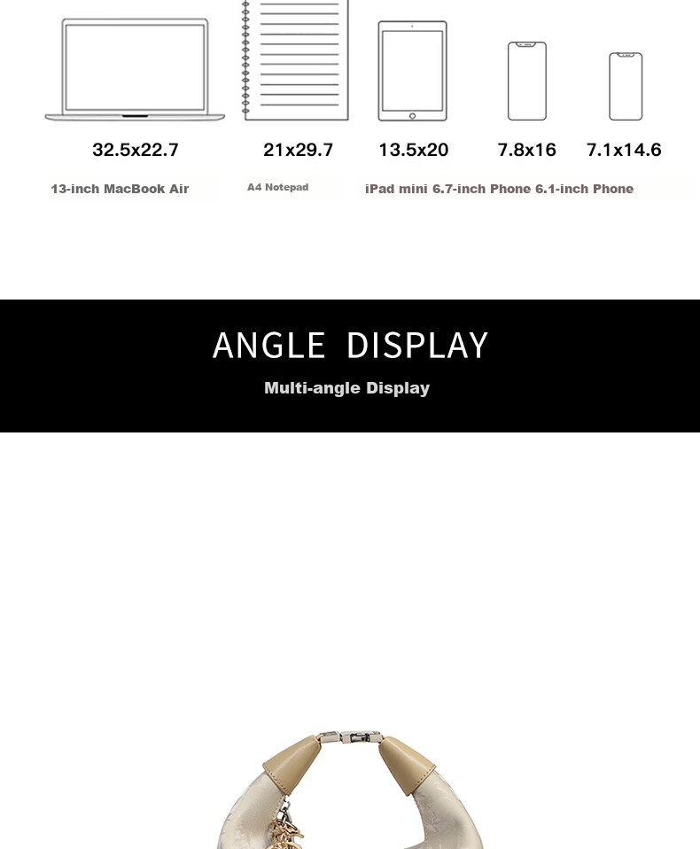 C.BANNER Leather Handbag, Women's Bag, Tote Bag, Shoulder Bag, Crossbody Bag, Light Luxury High-End Brand, Birthday Gift for Girlfriend on May 20 7
