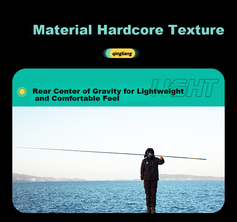 GW Fishing Rod, Handheld, 8.1 Meters, Water Color Liangchen, Lightweight, Versatile Rod, Ultra-Light, Ultra-Hard, 28 Sections, Fishing Pole, Crucian Carp Rod 14