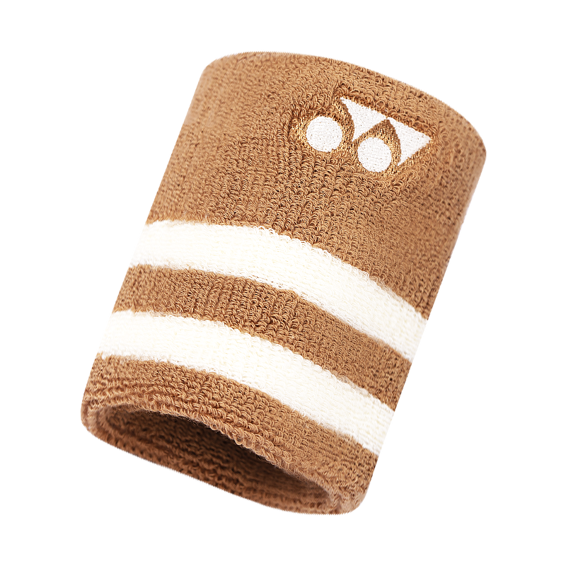 Yonex Yonex Sports Wristbands Professional Protective Fitness Sweat-Absorbing Wristbands AC006045CR Brown 2-Pack