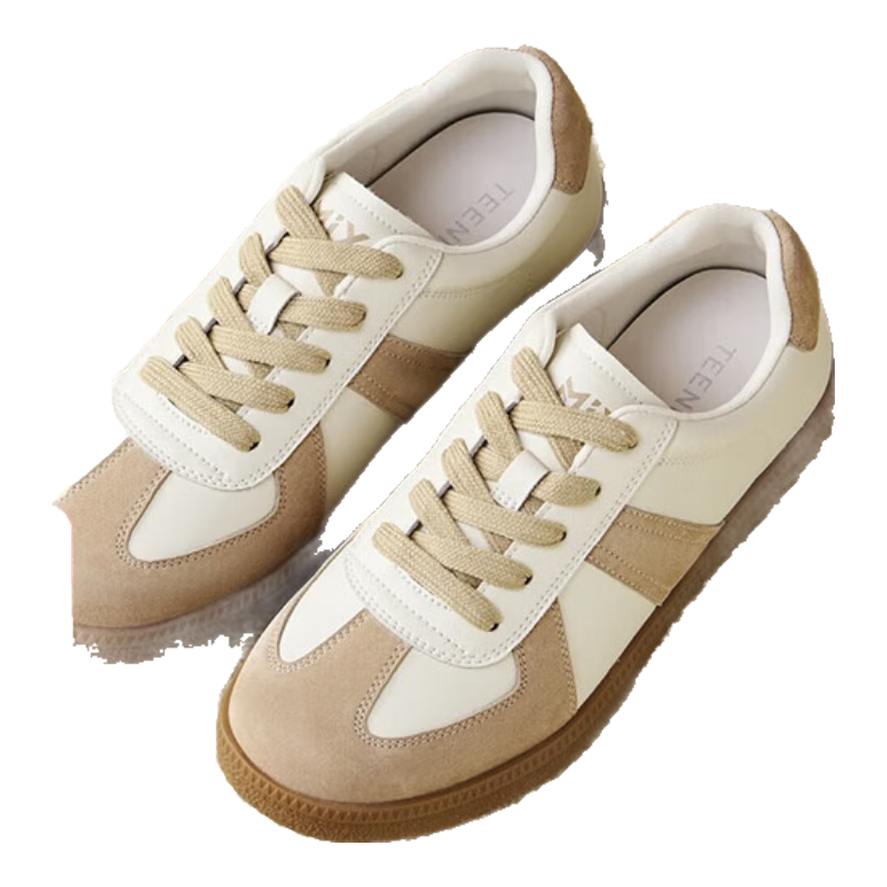 TEENMIX Casual Flat Commuter Women's Shoes Fashion New Apricot Color Size 38