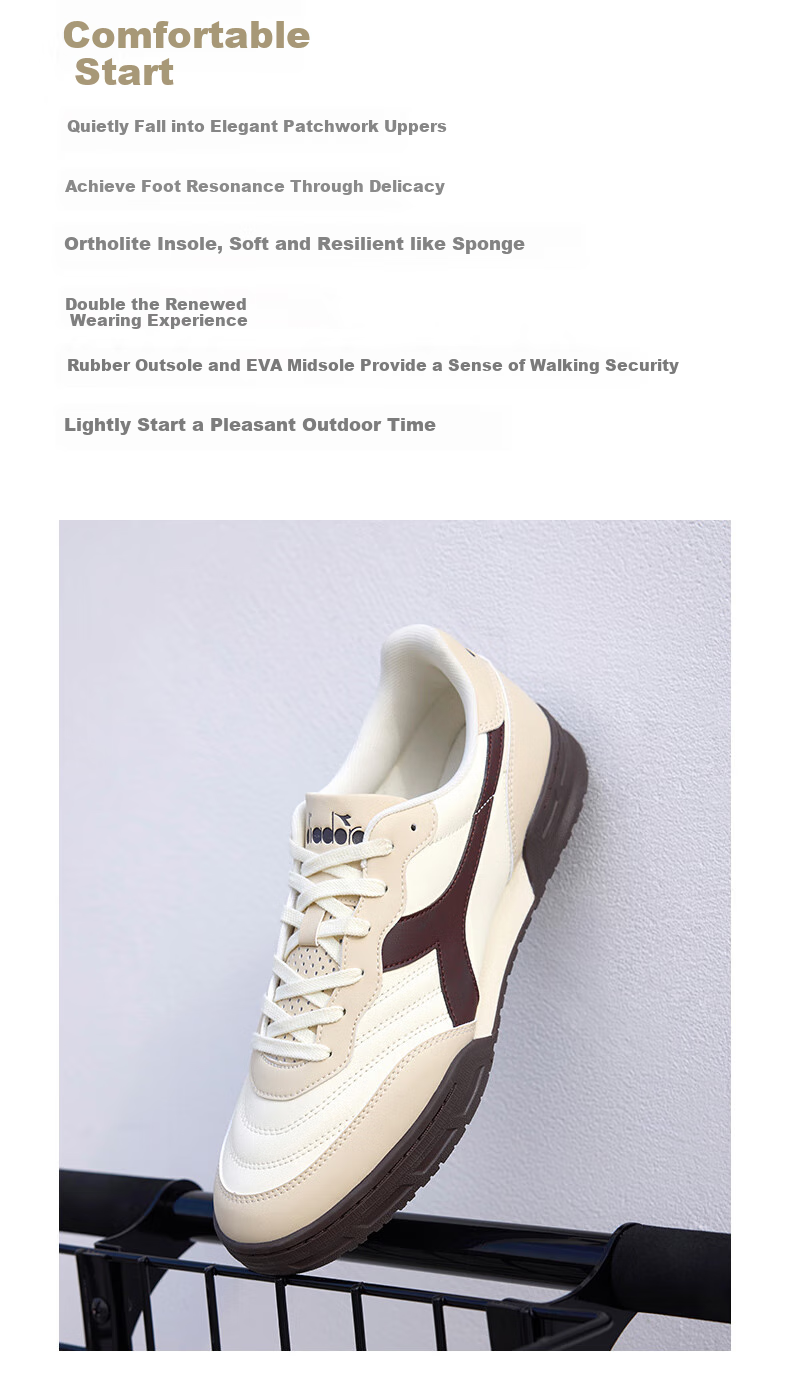 Diadora Casual Shoes for Men And Women, LOYAL Suggests Ordering Half Size Up, White/black, Size 37 9