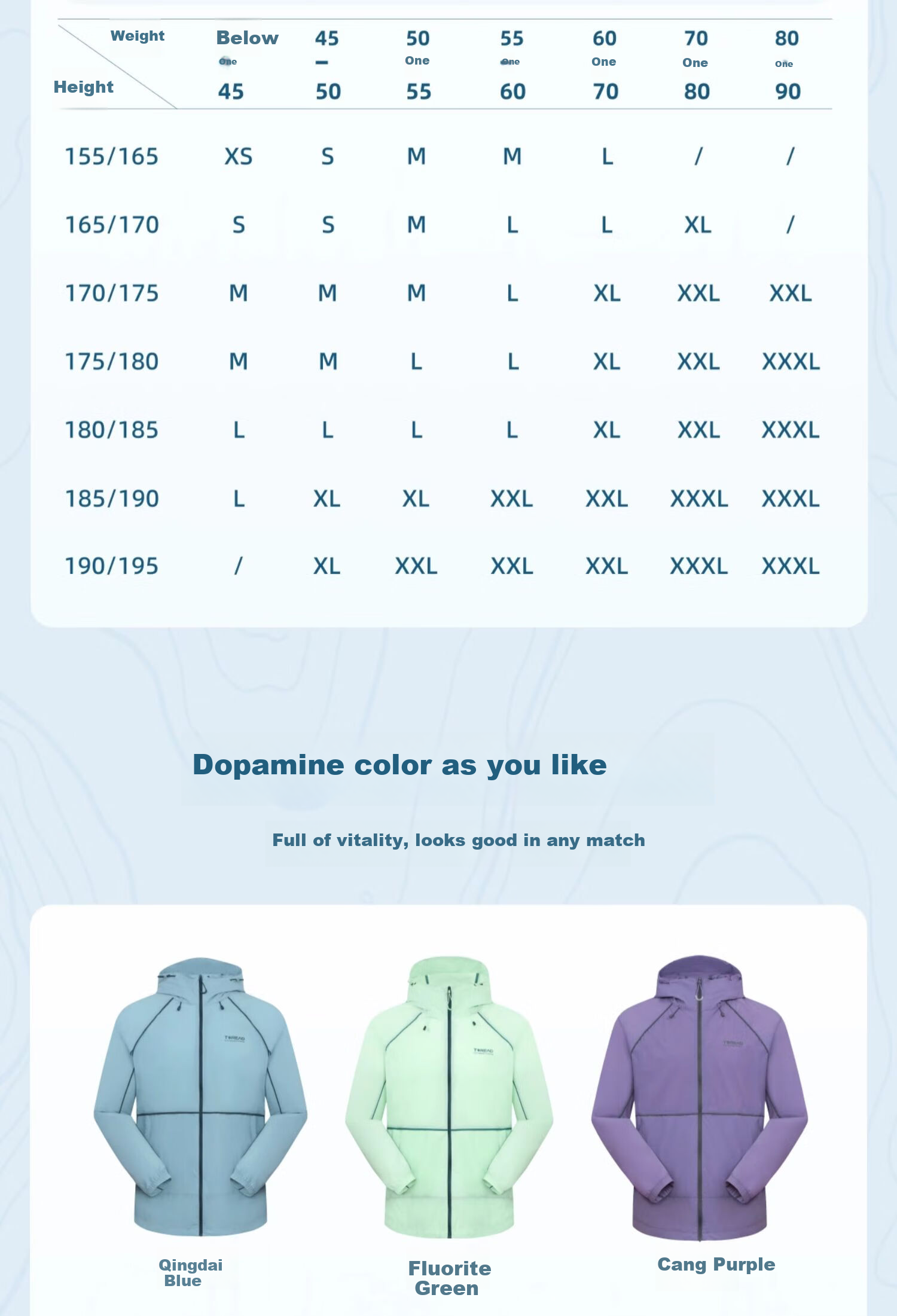 TOREAD Sun Protection Clothing Outdoor Skin Coat UV-Resistant Lightweight Thin Jacket for Men And Women, Cyan Purple, M 16