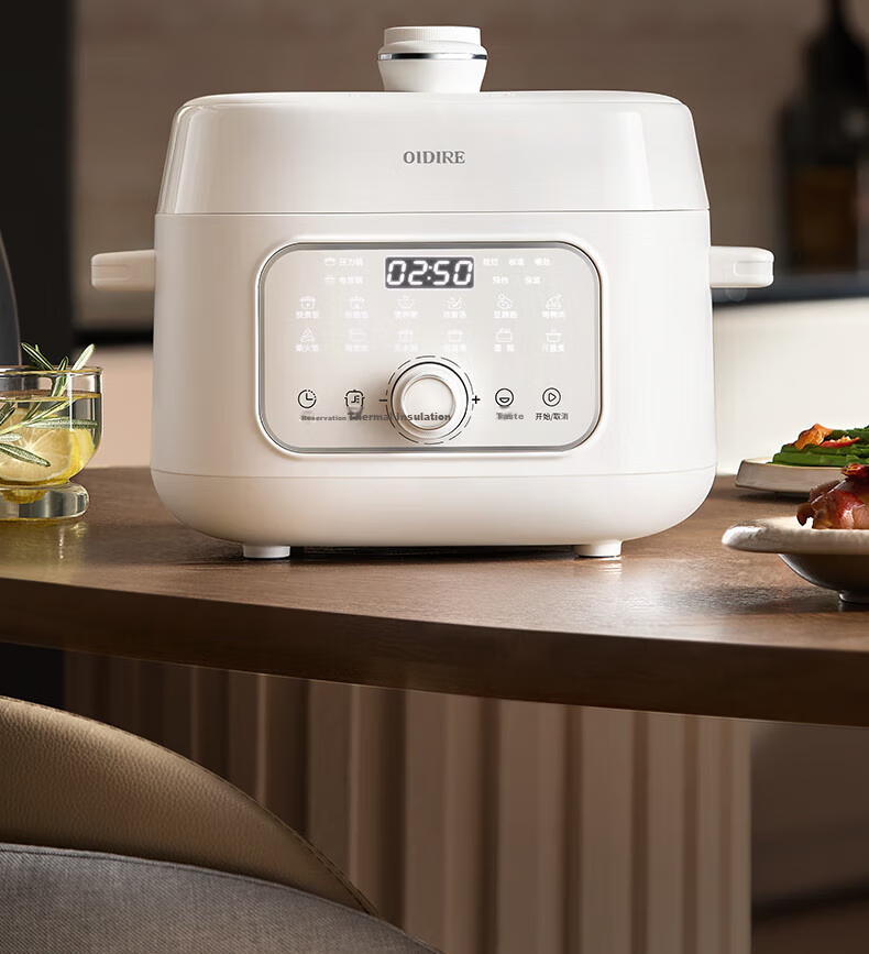 OIDIRE (Oudian) Micro-Pressure Rice Cooker, High-Pressure Electric Pressure Cooker, Dual Intelligent Modes for High And Low Pressure, Stainless Steel 3L | Non-Coated (Stainless Steel Inner Pot) · Cloud Soft White 4