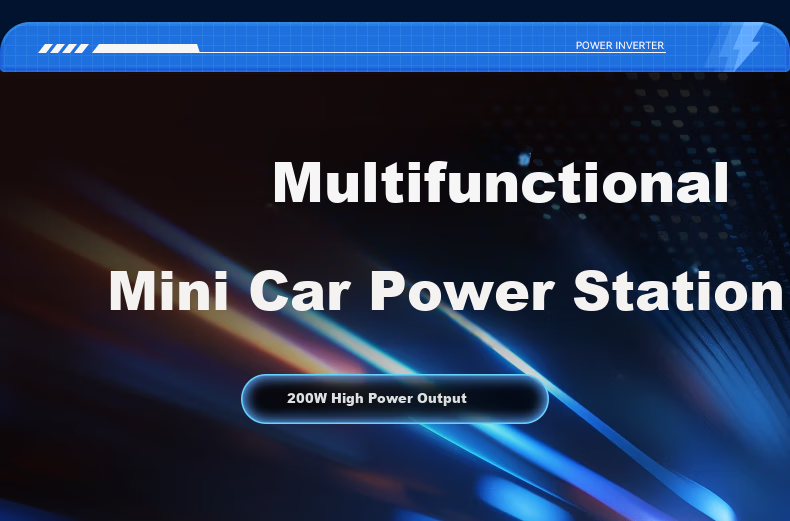 WITGOER Car Power Inverter, 12V/24V to 220V High-Power Converter, Cigarette Lighter Adapter, Super Fast Charging Socket Head 2