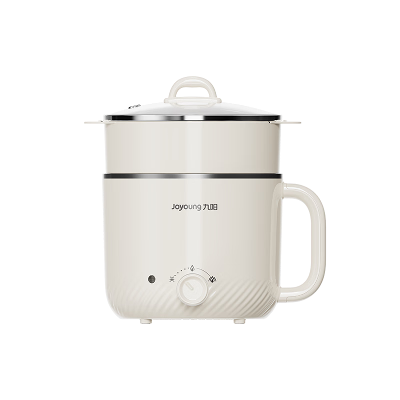 Joyoung Multifunctional Electric Hot Pot Steamer Hot Pot Electric Cooker 1-2 Person 1.8L Instant Noodle Electric Hot Pot HG18-G266C [Steamer Version]