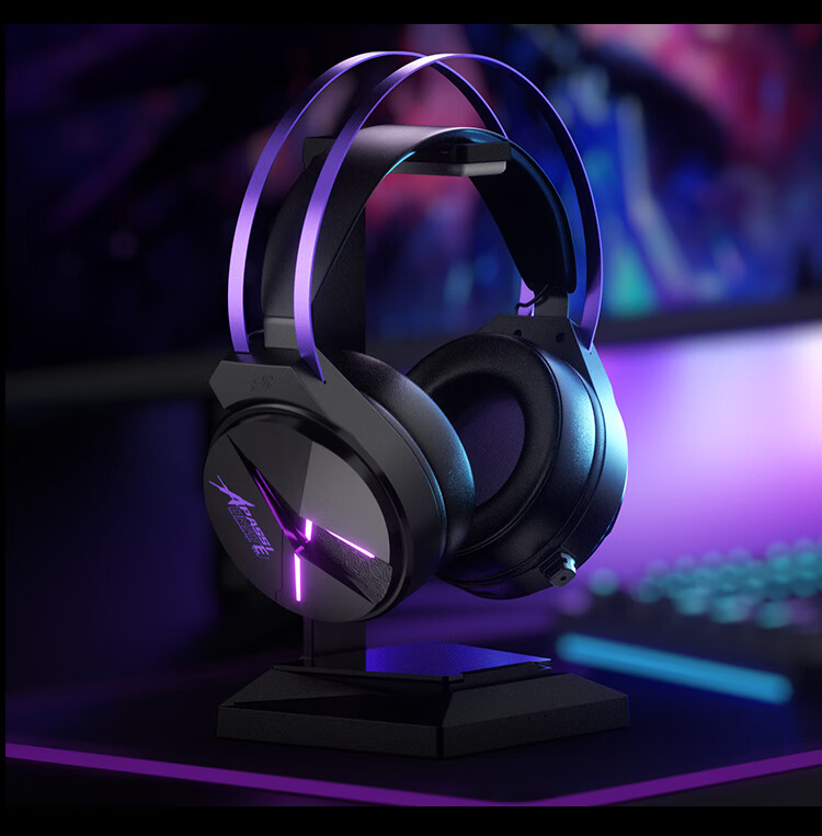 Taidu THS319 Extreme Electric 2.4G Wireless Bluetooth Wired 7.1 Virtual Surround Sound Four-Mode Over-Ear Gaming Headset Black Purple 17