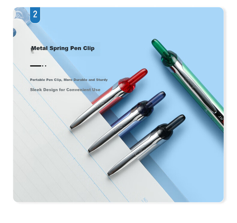 PILOT BXRT-V5 Retractable Blue-Black Gel Pen, 0.5mm, Signature Pen, Business Pen, Student Exam Pen, High-Quality Office Stationery, 6 Pens 11