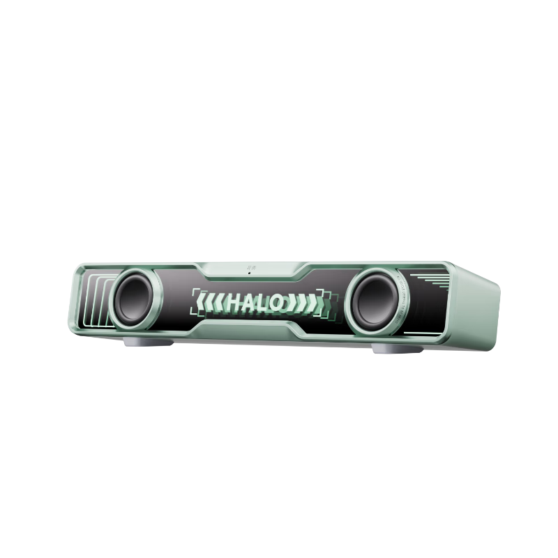 Edifier Halo SoundBar Desktop Speaker Home PC Gaming Soundbar Bluetooth RGB Lighting Hi-Fi Mint Green