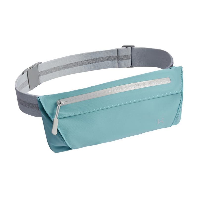 Keep Running Waist Bag Women Lightweight Large Capacity Multifunctional Sports Phone Bag Men Hiking Cycling Blue-Green