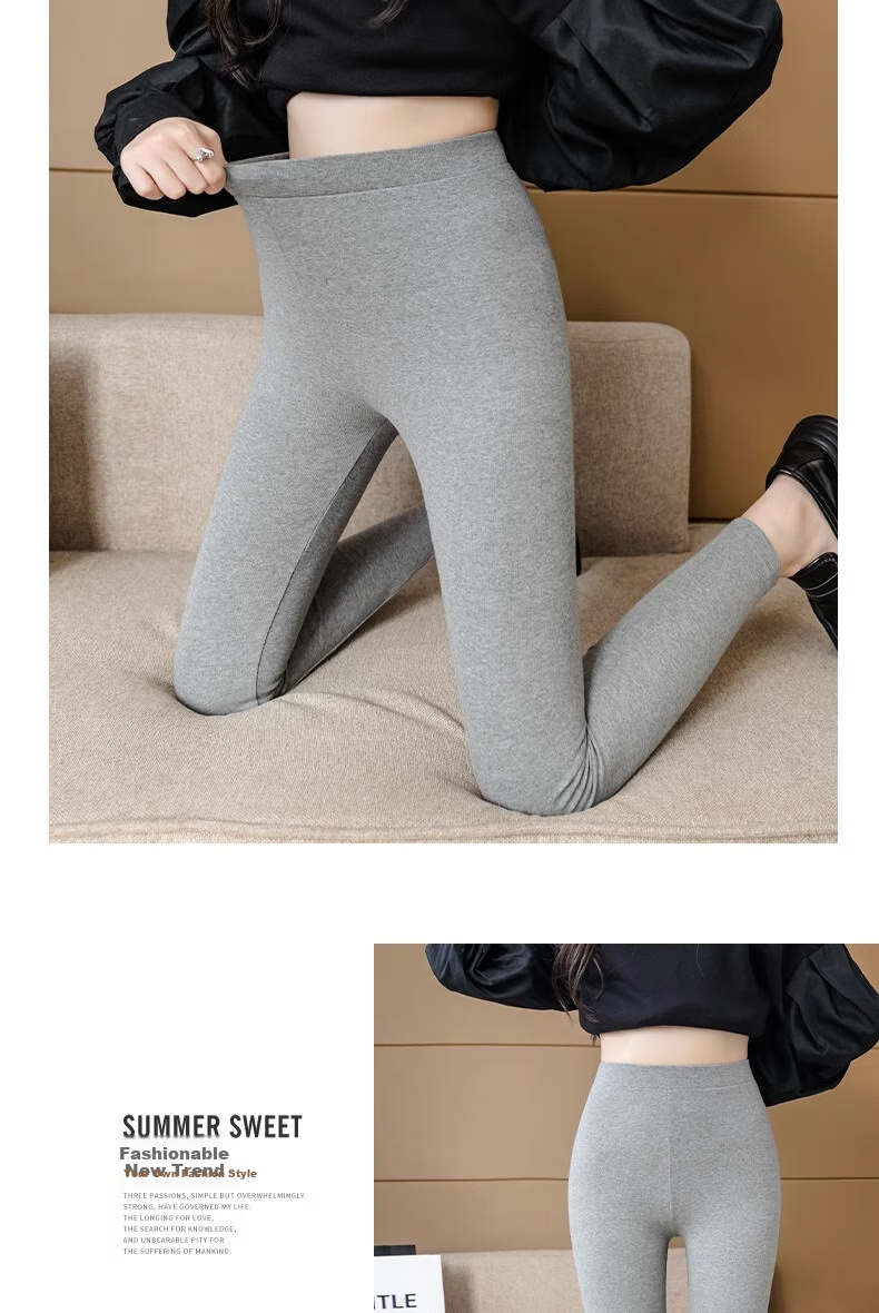 LangSha Women's Leggings for Outer Wear, High-Waisted Autumn Tight-Fitting Pants, Nine-Tenths Ankle-Length Slimming Leggings for Wome 14