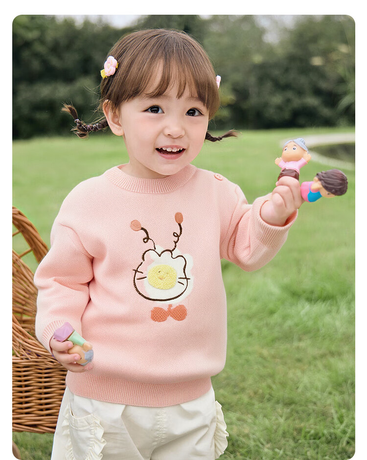 Balabala Kids Sweater Baby Knitwear Boys Girls Innerwear 2025 Winter Cartoon 209425103206 7