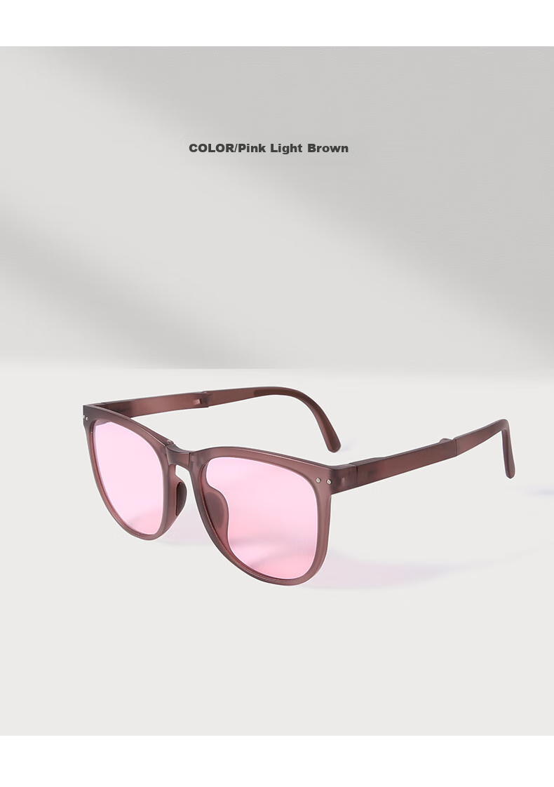 CACUSS Women's Sunglasses, Spring And Summer New Style, Polarized, Face-Slimming, Foldable, High-End Feel, Sunglasses for Men, Ink Black 9