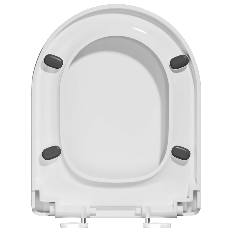 HSPA Universal Thickened Toilet Seat Cover One-Button Quick Install Old Style U-Shaped Toilet Ring Accessory PT-1121