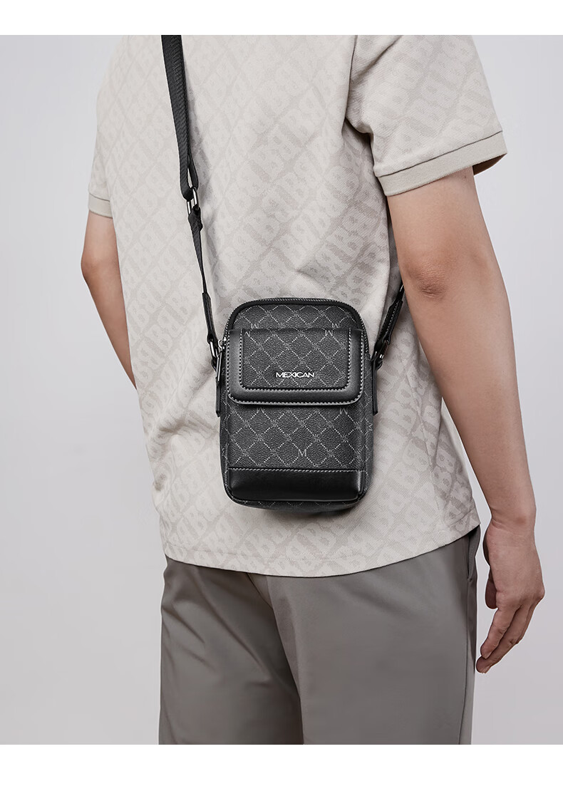 MEXICAN Printed Crossbody Bag, Shoulder Bag for Men, Casual Backpack, Phone Pouch, Small Messenger Bag, Birthday Gift for Boys 4
