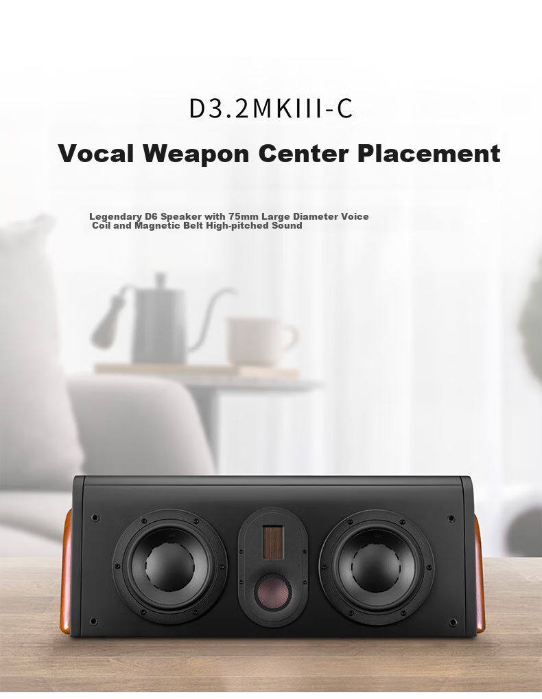 HiVi D3.2MKIII Front Speaker, Home Theater Main Speaker, 2.0 Channel HiFi/Wooden/High-Fidelity Floor-Standing Speaker, Requires Amplifier 1