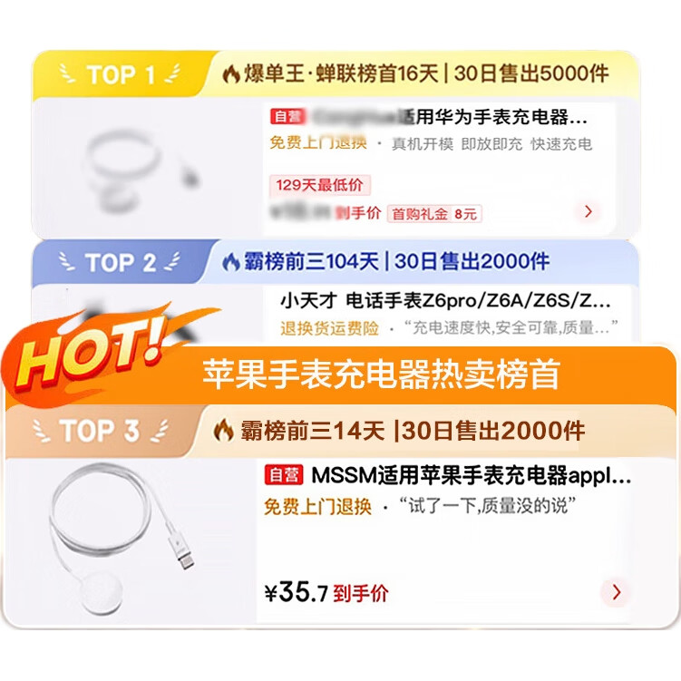Магнитное зарядное устройство MSSM для Apple Watch, безопасная быстрая зарядка, совместимость с Series 11/10/9/8/Ultra3/SE3, обновленная версия, белый