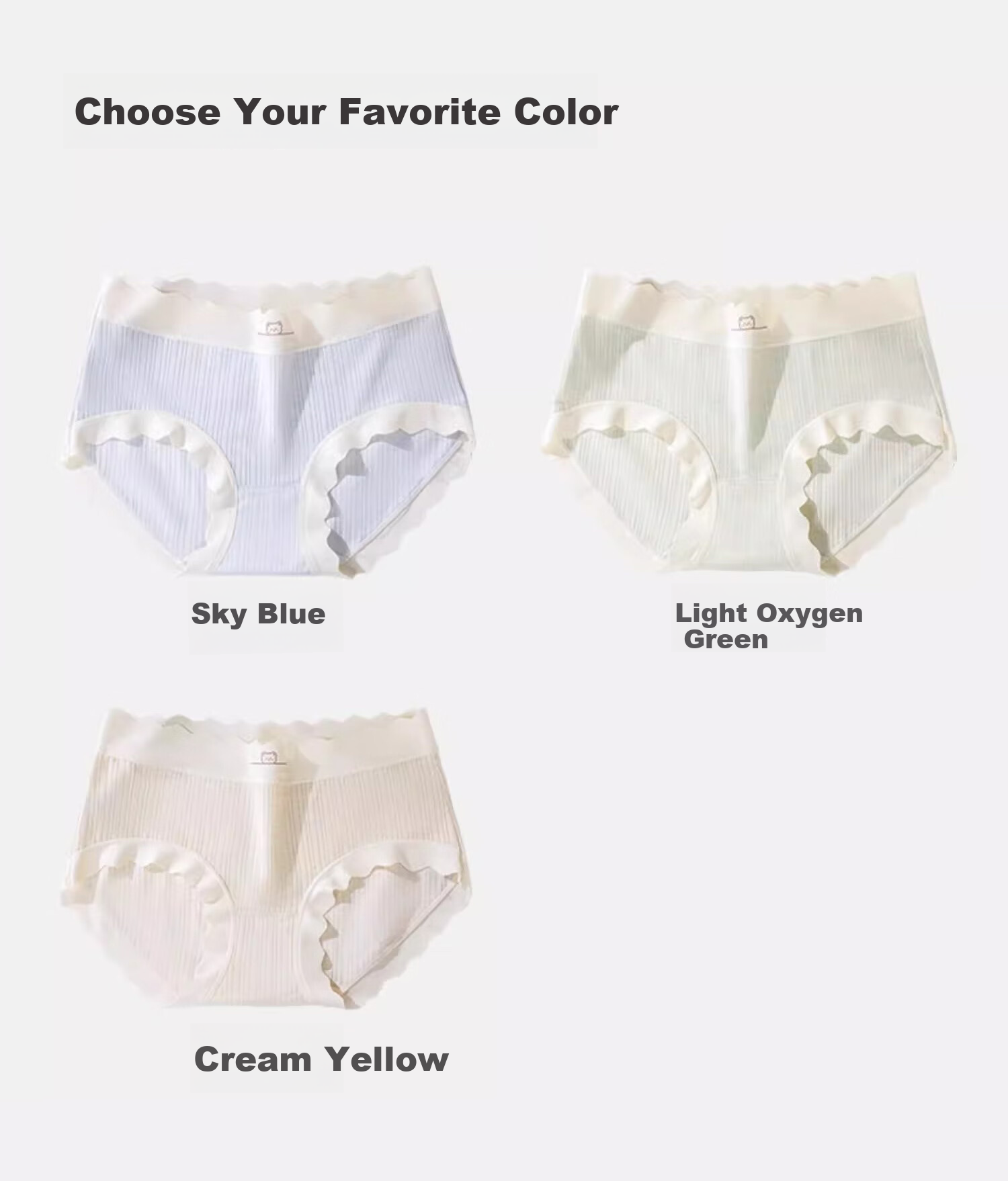 Dushiliren Women's Underwear, Pure Cotton, 7A Grade Antibacterial Crotch, Ladies' Thin Seamless Breathable Non-Stuffy Triangle Shorts, Spring And Summer New Style 15