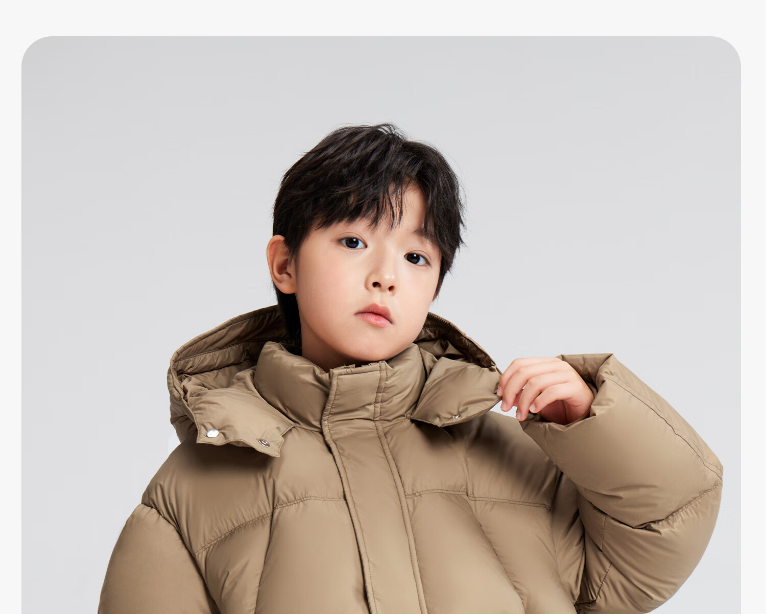 Zuo Xi Boys' Winter Down Jacket New Warm Children's Three-Proof Hooded Puffer Coat Red 140 New Year Outfit 55