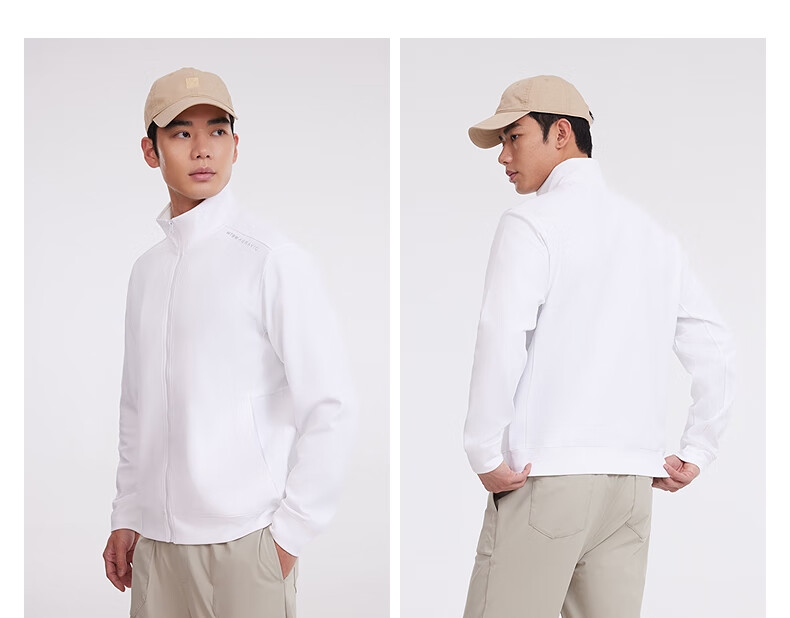 Meters Bonwe Men's Sweatshirt, New Versatile Comfortable Knitted Cardigan, Simple Casual Top, Stand-Up Collar Jacket 4