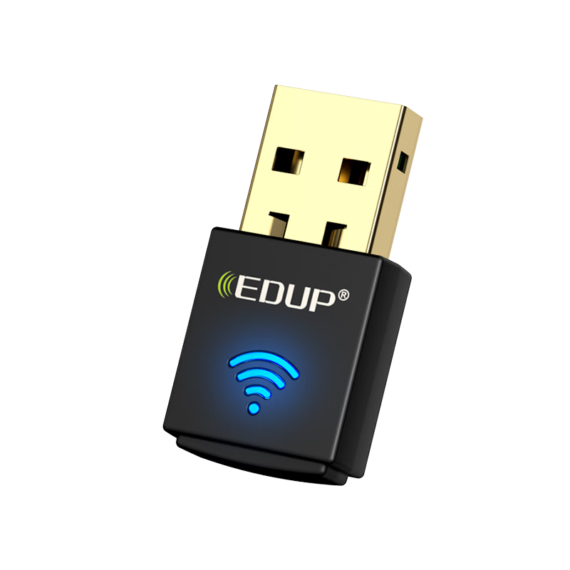 EDUP WiFi 6 Driverless USB Wireless Network Adapter for Desktop, AX600 Dual-Band 5G Bluetooth 5.3 Laptop WiFi Receiver Host Wireless Transmitter Mini