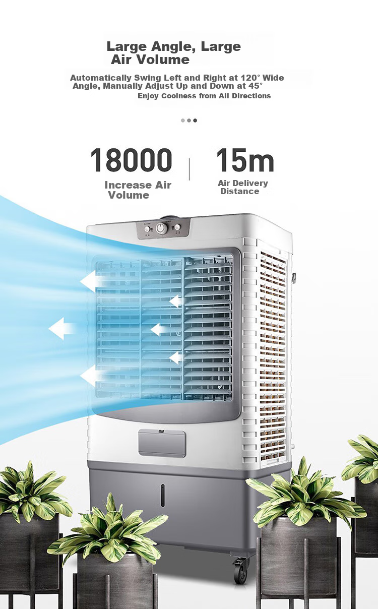 SAST Large Mobile Water-Cooled Fan / Industrial Cooling Fan / Fan / Air Conditioner / Portable Air Cooler / Restaurant And Canteen Cooling Fan / Workshop Industrial Fan CG-730L 4