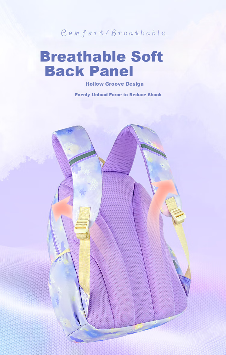 Disney Backpack for Elementary School Students Grades 3-6, Large Capacity, Lightweight, Breathable, Double Shoulder Bag, Strawberry Bear B22032-T1X 4