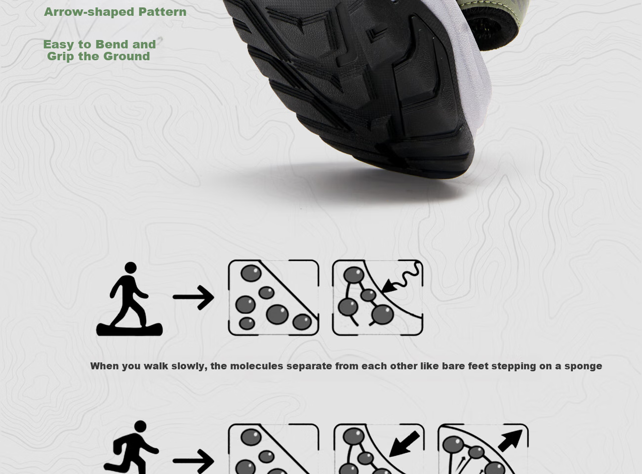 CAMEL Outdoor Casual Sports Sandals, Closed-Toe Perforated Beach Shoes for Men, G13M076011, Green/black, Size 40 13