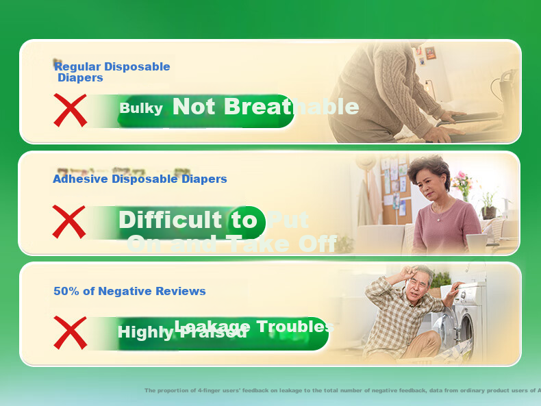 Anhushi Gold Adult Pull-Up Diapers M20 Pieces, Elderly Incontinence Pads, Maternity Underwear-Style Disposable Diapers 1
