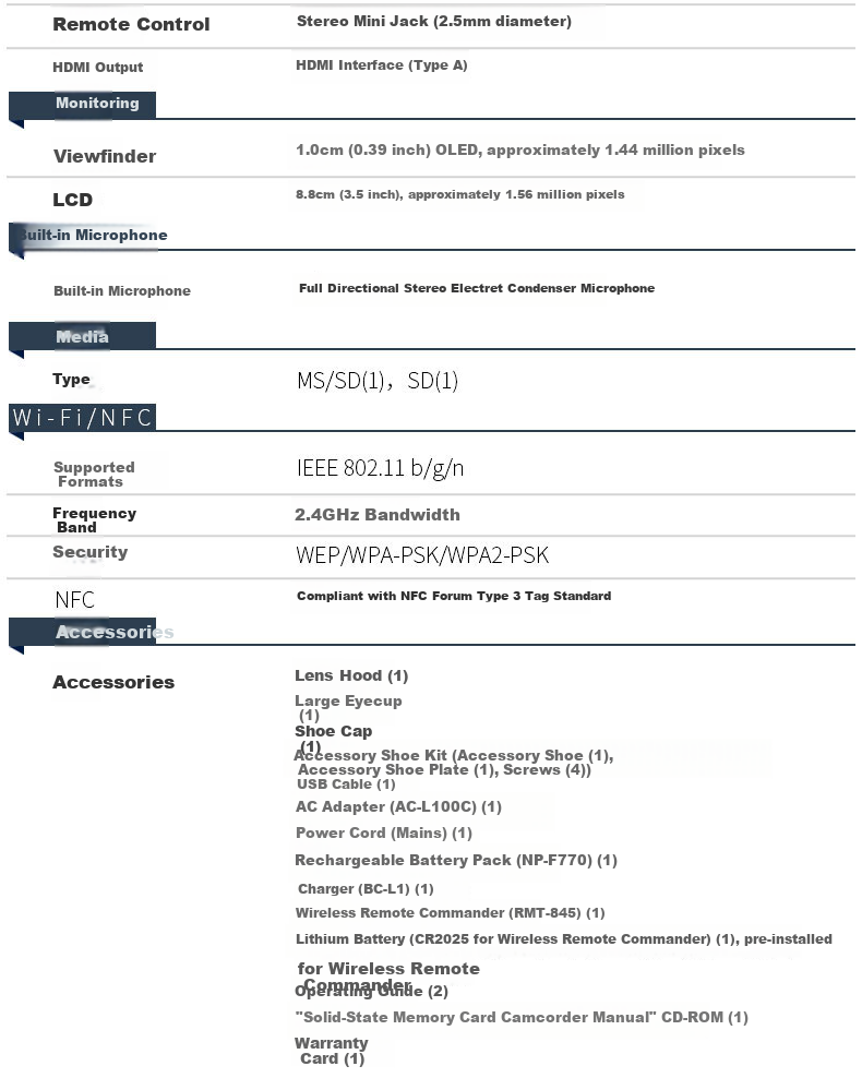 SONY PXW-Z150, 1-Inch 4K Handheld Broadcast-Grade Camcorder, 20 Megapixels, WIFI NFC, Infrared Night Vision, HD 120FPS, SDI+HDMI 8