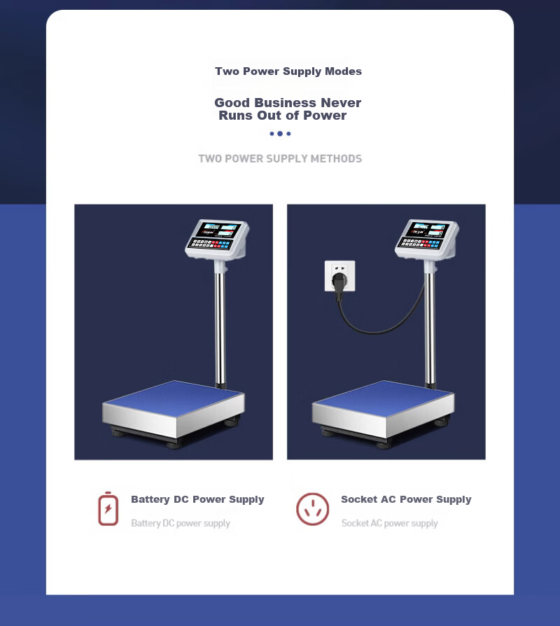 Demin High-Precision Electronic Scale, Gram Scale for Industrial Counting, Commercial Pricing Scale, Express Delivery Floor Scale, 300kg/1g Capacity 10