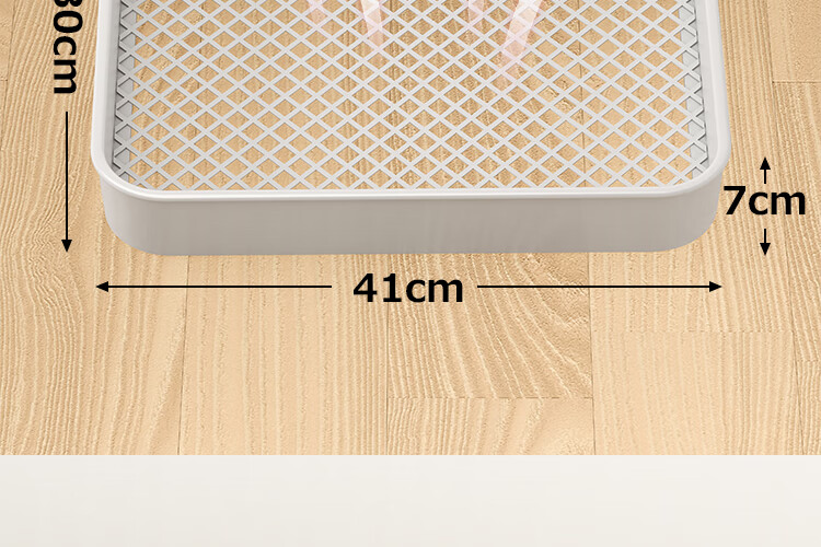 QIAONAMEI Kitchen Storage Rack Mobile Floor Cart No-Installation Foldable Storage Shelf Household Snack Rack 1860-WH 3