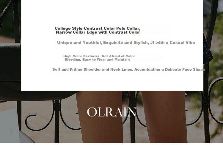 Olrain French Polo Collar Short-Sleeve Knit Top, Summer Women's Loose-Fit Academic Style Blouse, Off-White, XL 6