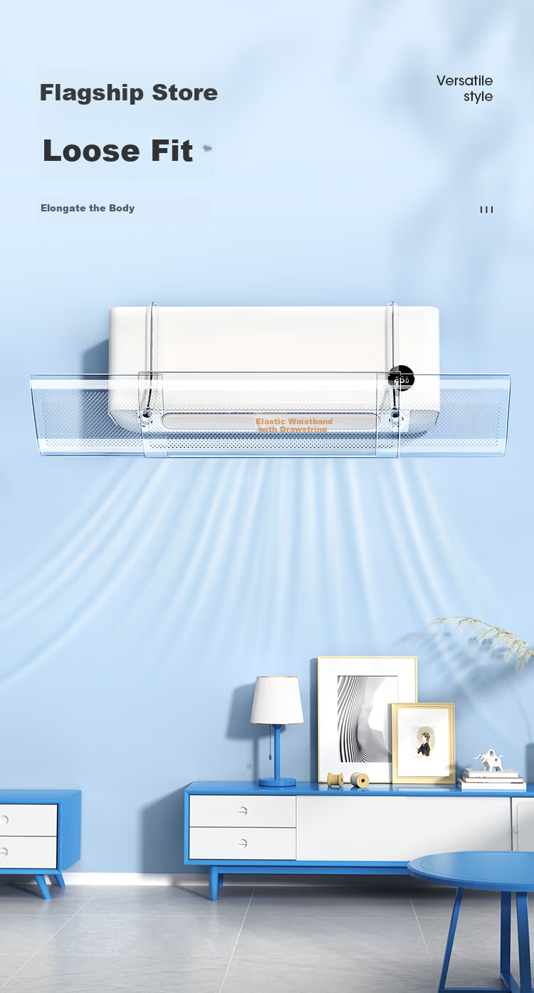 MARYYA Air Conditioner Wind Deflector, Widened to 95CM, Extendable, Prevents Direct Blowing, Suitable for Postpartum Women, Hanging Air Conditioner, Air Outlet Cover 4